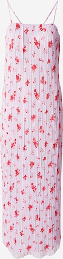 PIECES Haljina 'PCAMBER' u lavanda / crvena, Pregled proizvoda