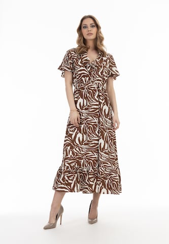 Robe faina en marron : devant