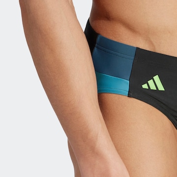 ADIDAS PERFORMANCE Athletic Swim Trunks in Black