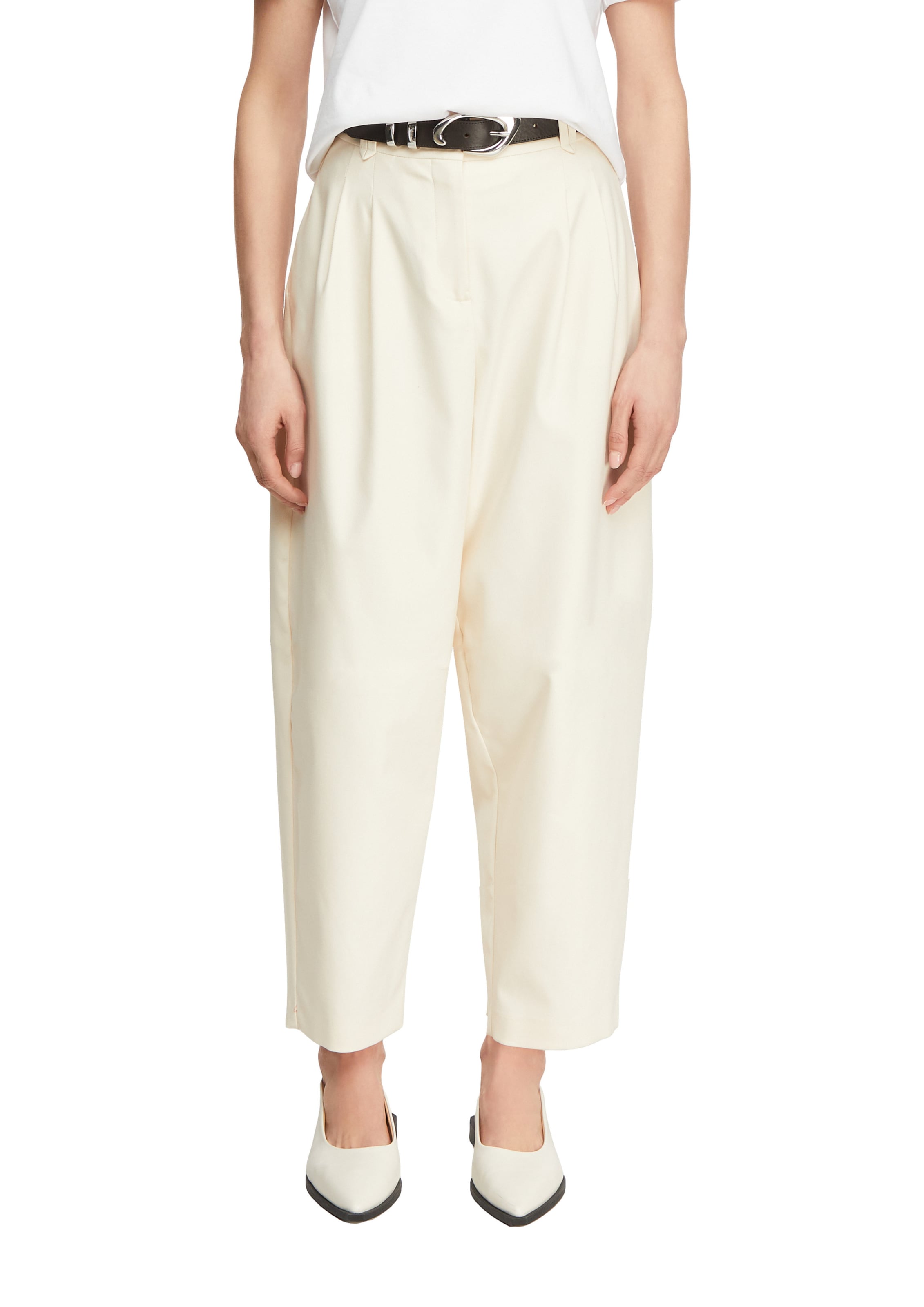 COMMA Barrel Hose in Beige: Vorderseite