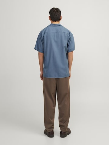 mėlyna JACK & JONES Patogus modelis Marškiniai 'CAARON'