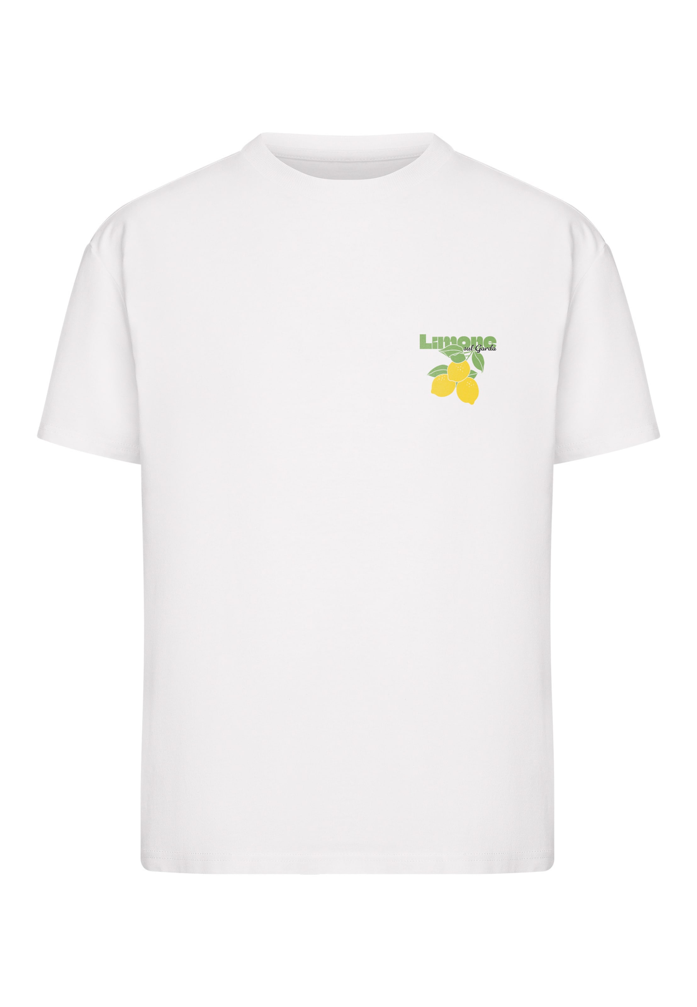 Miss Tee Shirt 'Limona Vibes' in White: front