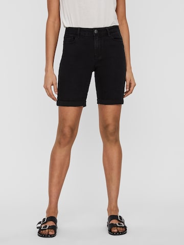 VERO MODA - Slimfit Vaquero 'Hot Seven' en negro: frente