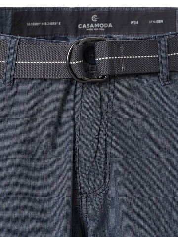 CASAMODA Regular Cargo Pants 'Cargo-Bermuda 3/4' in Blue