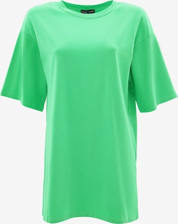Awesome Apparel Oversized Dress in Green: front