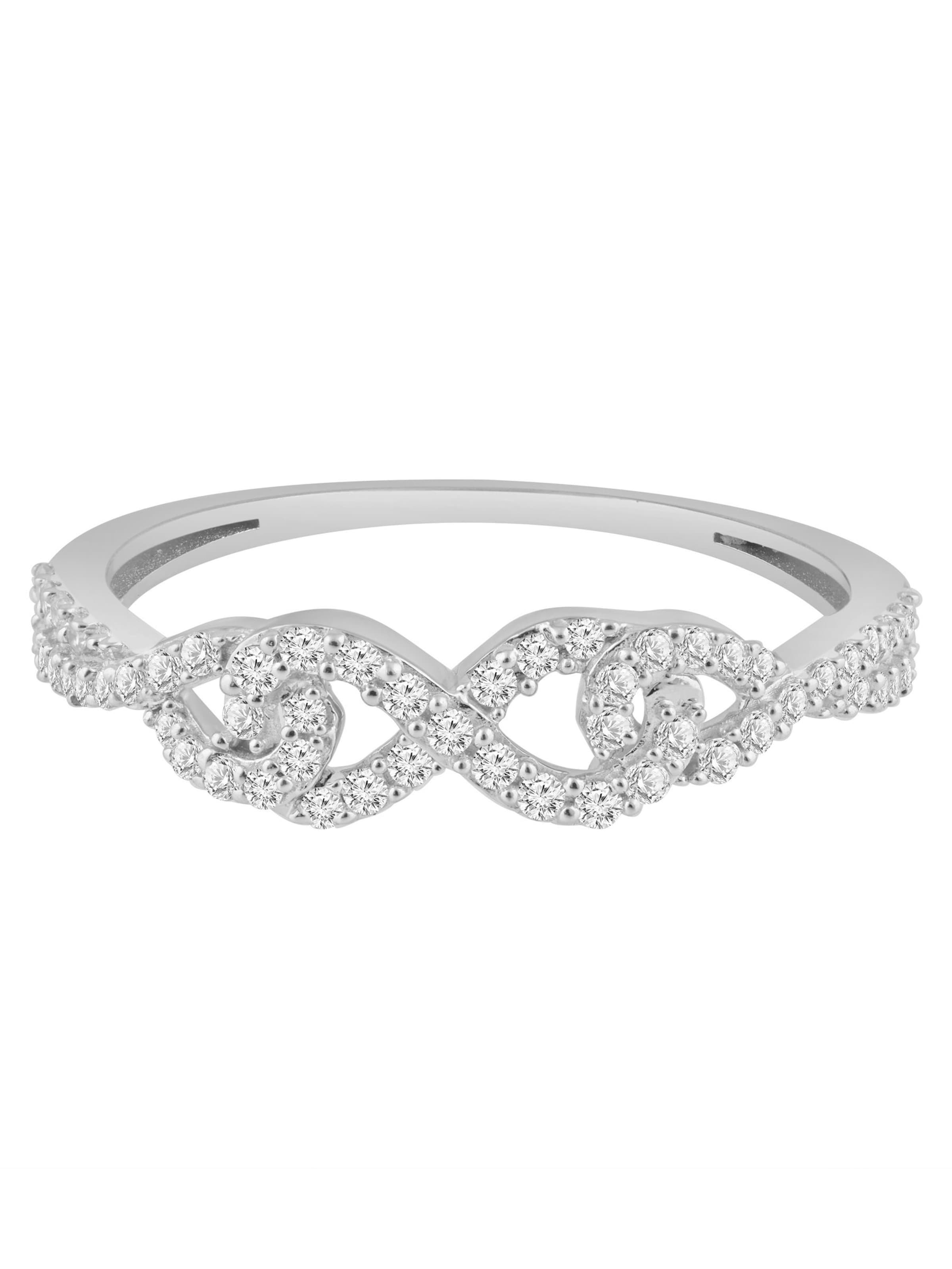 Diamant Exquis Ring in Silver: front