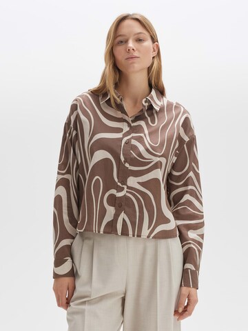 OPUS Blouse 'Feneda' in Bruin: voorkant