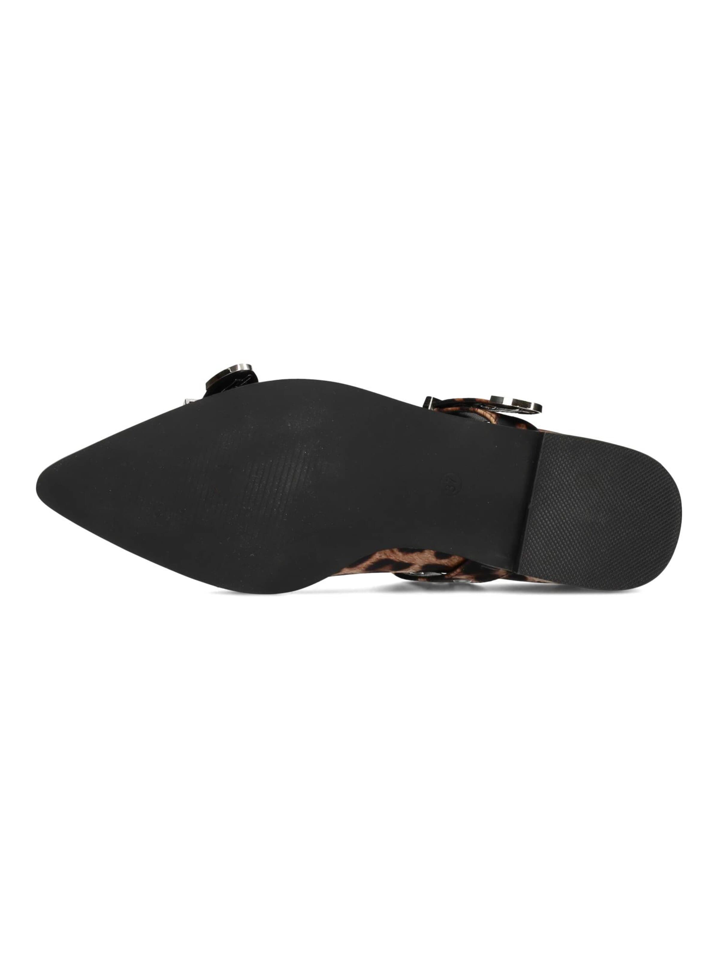 POSH by Poelman Ballerina met riempjes 'Gulia' in Bruin