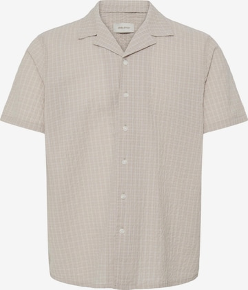 BLEND Regular Fit Kurzarmhemd ' BHBarny Cuba ' in Beige: Vorderseite