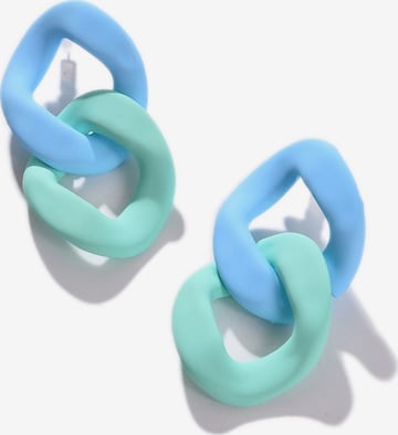 Boucles d'oreilles 'Athena' SOHI en bleu : devant