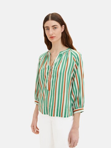 TOM TAILOR Blouse in Groen: voorkant