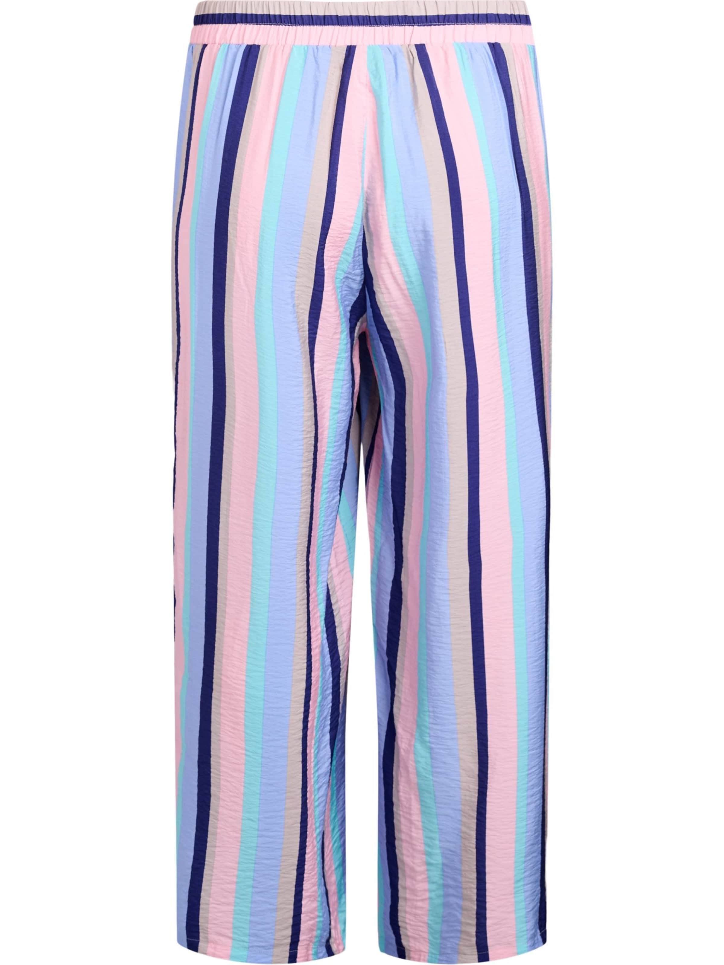 Zizzi Wide leg Trousers 'Efina' in Blue