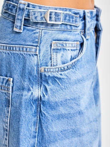 IT'S BASIC Loose fit Jeans 'Skater Mid Rise Jeans' in Blue