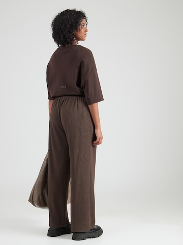 ONLY Carmakoma Zvonové kalhoty Kalhoty 'CARALTA' – hnědá