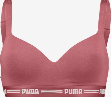 PUMA Bustier Sport-BH in Rot: predná strana