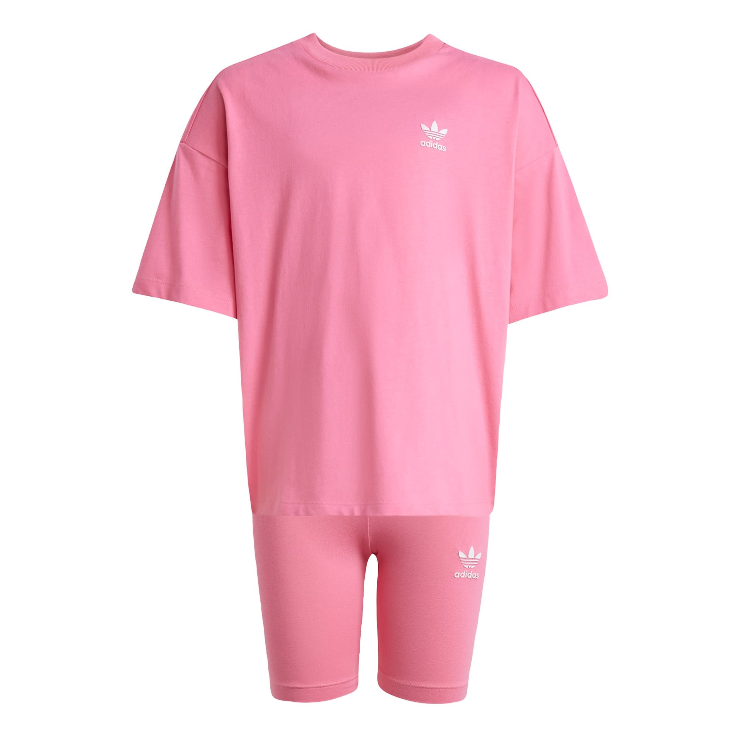 Set 'Cycling Shorts and Tee Set' di ADIDAS ORIGINALS in rosa: frontale