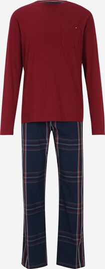 Tommy Hilfiger Underwear Pyjama in navy / rubinrot / offwhite, Produktansicht