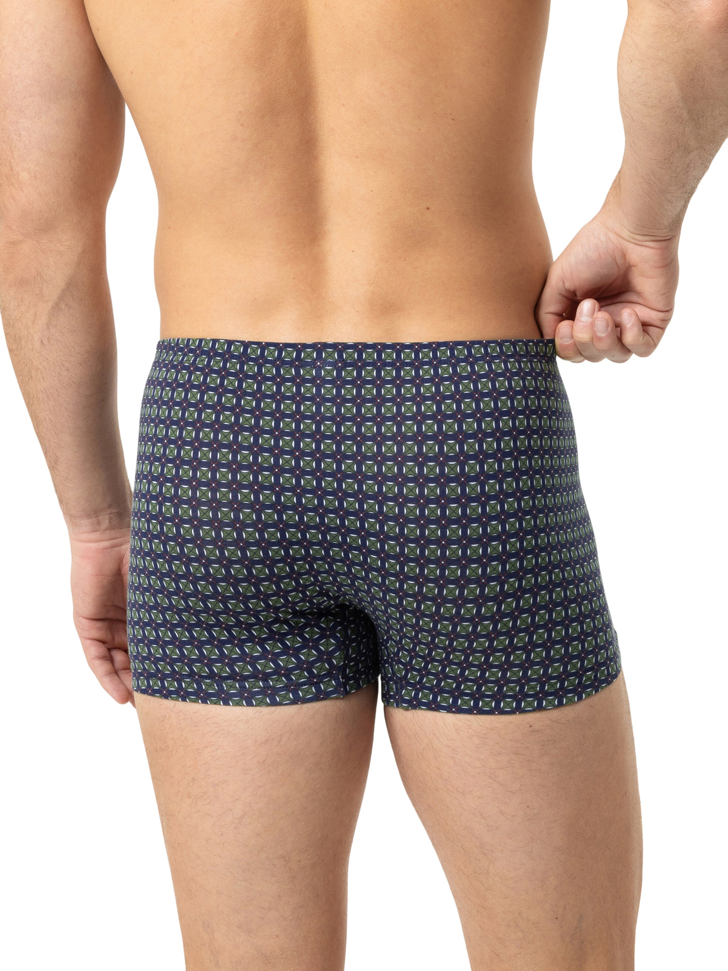 Mey Boxershorts 'Evening Geo' in Blauw