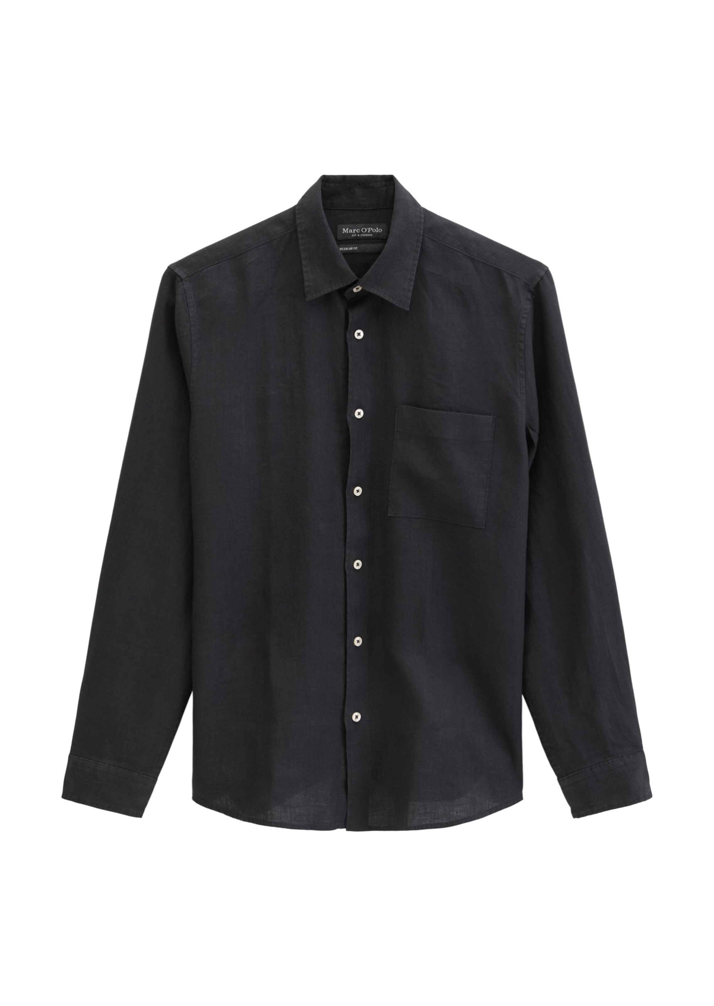 Marc O'Polo Hemd in Schwarz: Vorderseite