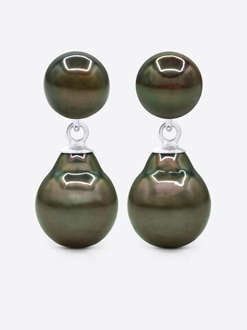 Boucles d'oreilles 'TIKEHAU' Ateliers Saint Germain en blanc : devant