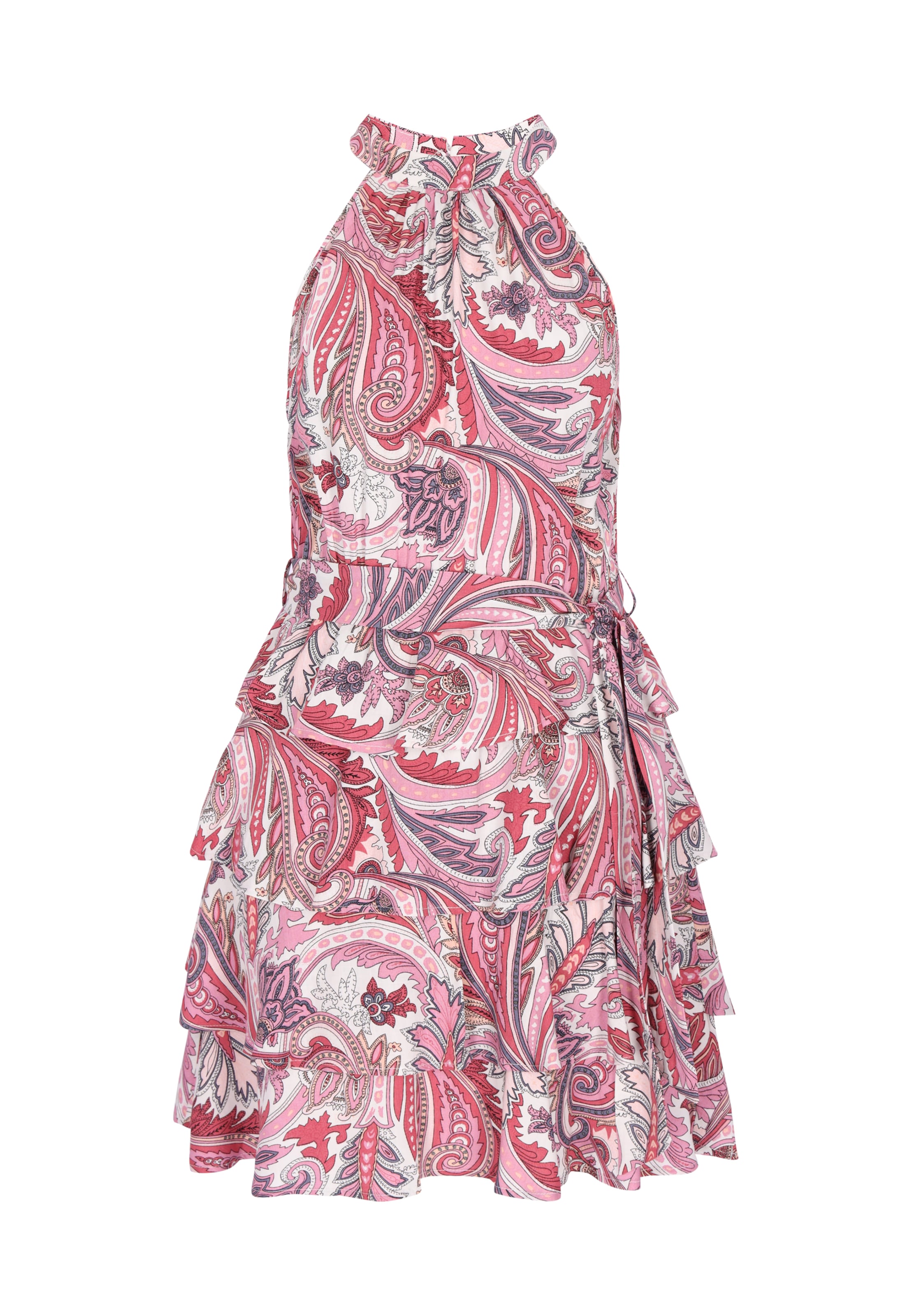 IZIA Zomerjurk 'Festival' in Rood: voorkant