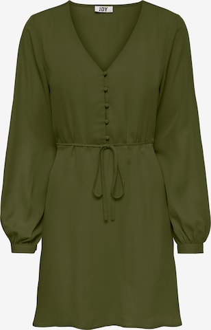 JDY Košilové šaty 'HERMINE' – zelená: přední strana