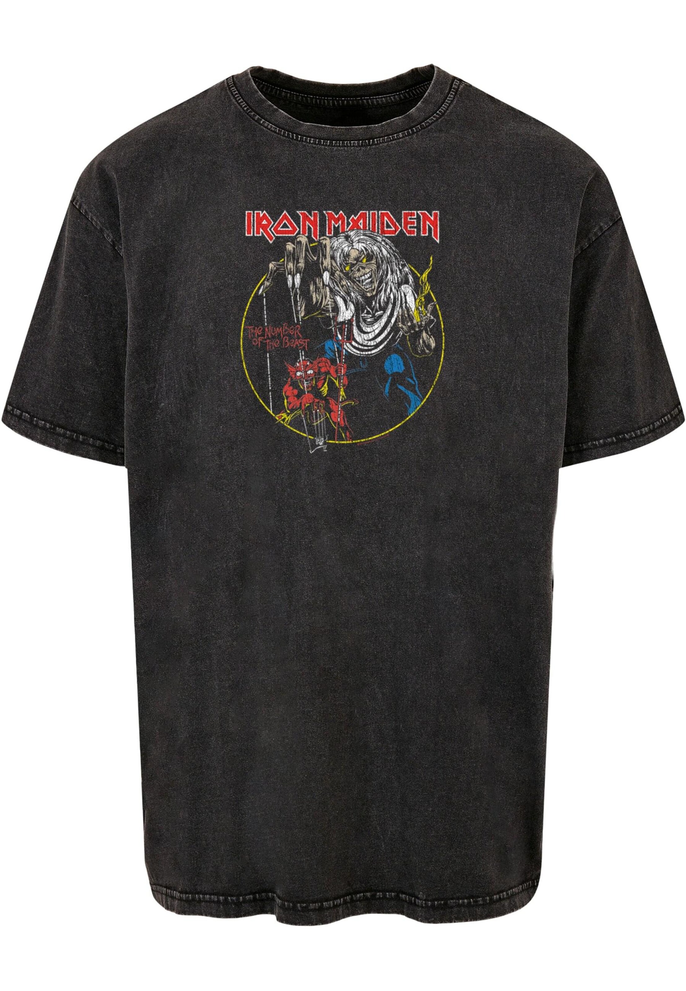 Merchcode Shirt 'Iron Maiden' in Grey: front