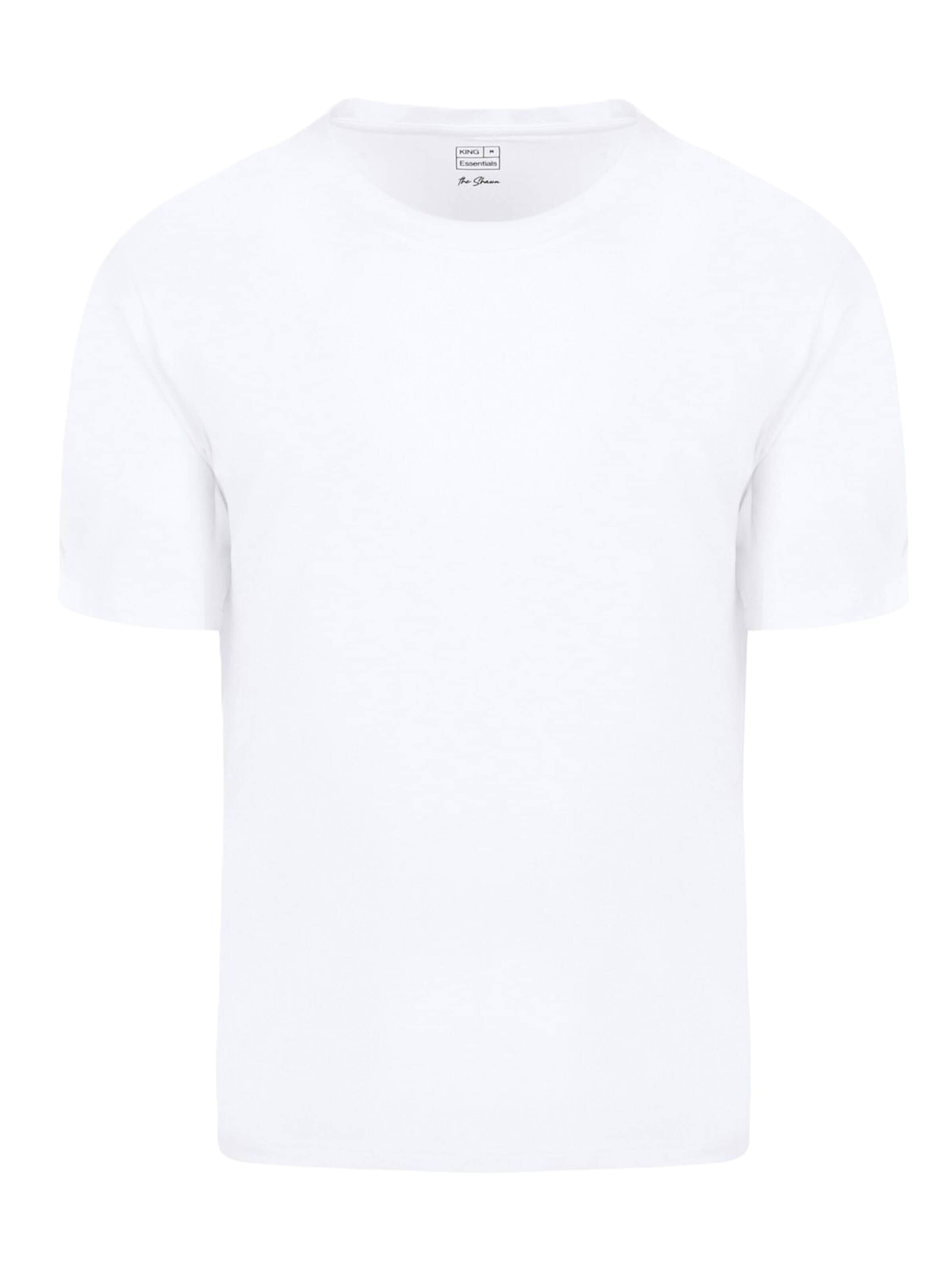 KING Essentials Shirt 'The Shawn' in Weiß: Vorderseite
