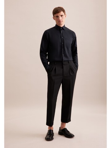 SEIDENSTICKER Regular fit Business shirt 'Smart Classics' in Black