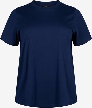 T-shirt 'VCHARLIN' Zizzi en bleu : devant