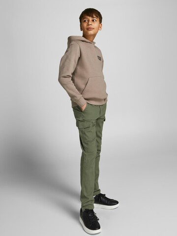 Coupe slim Pantalon 'Marco' Jack & Jones Junior en vert