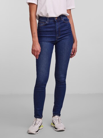 PIECES Skinny Jeans i blå: forside