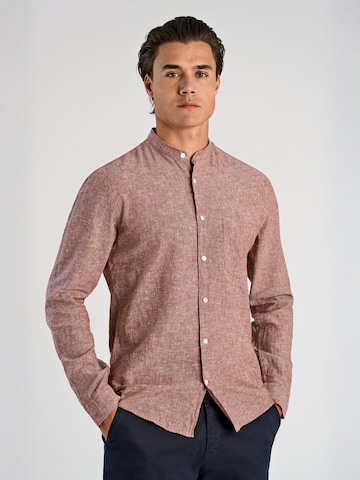 Lindbergh Slim fit Button Up Shirt in Red