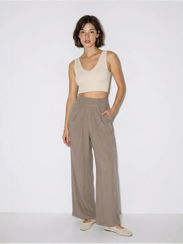 Wide Leg Pantalon 'Hose' Bianco Lucci en gris