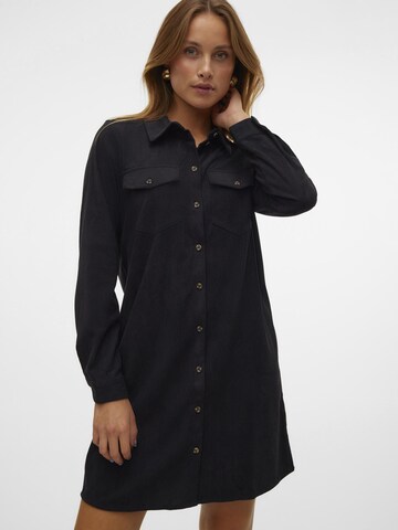 VERO MODA Blusenkleid 'Vilia' in Schwarz