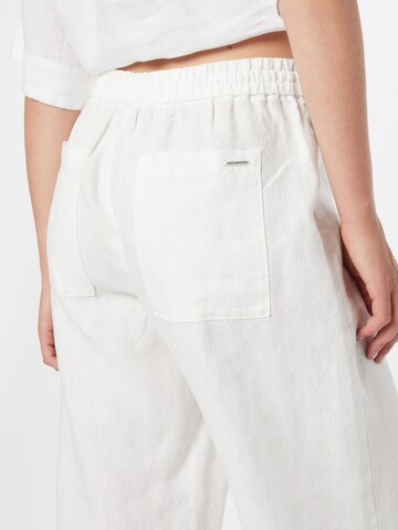 Wide leg Pantaloni de la comma casual identity pe alb