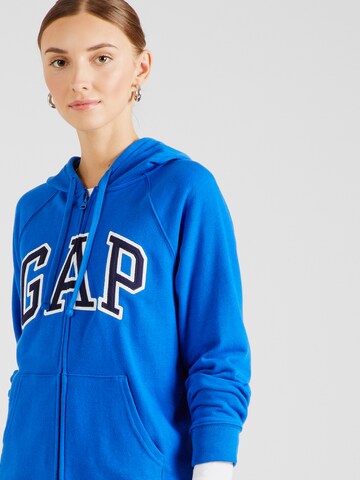 GAP - Sudadera con cremallera 'HERITAGE' en azul