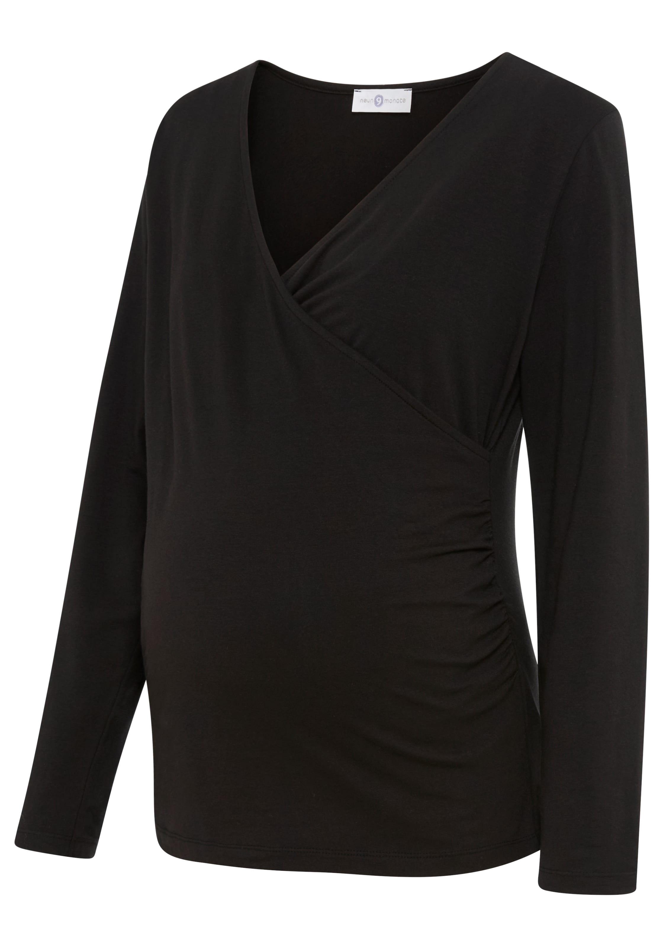 Neun Monate Shirt in Black: front