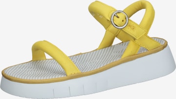 FLY LONDON Strap Sandals in Yellow: front