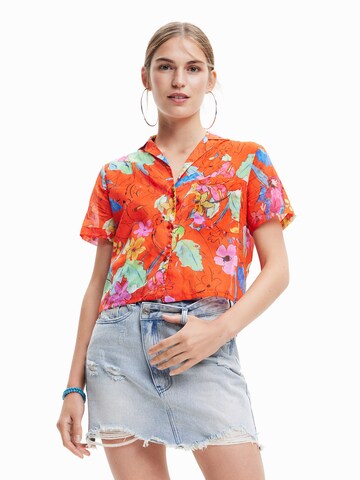 Camicia da donna 'Laos' di Desigual in arancione: frontale