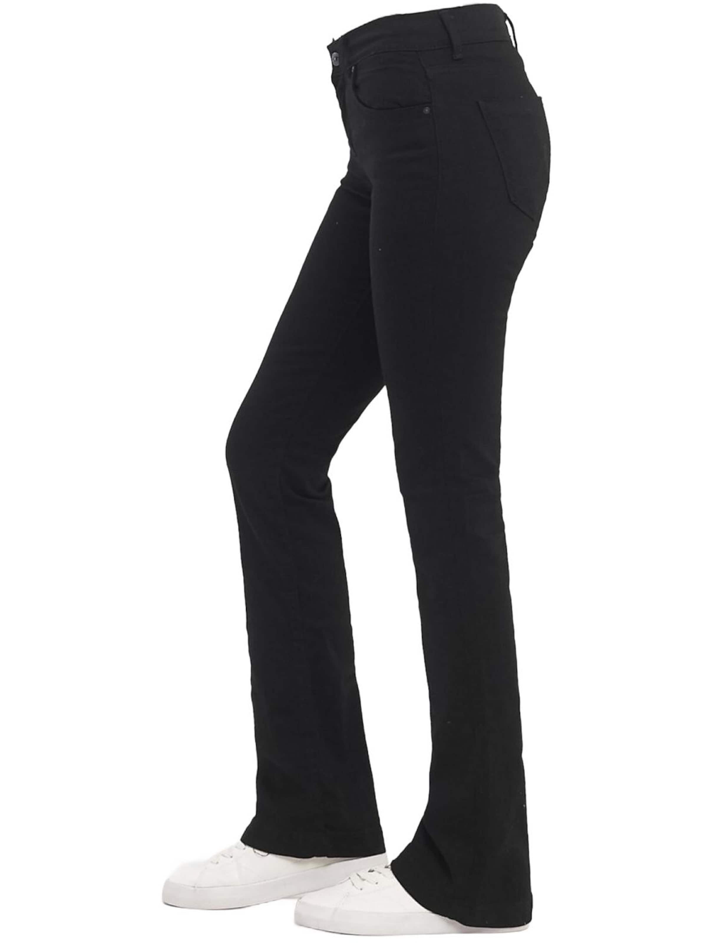 LTB Jeans - Bootcut Vaquero 'LTB Jeans Fallon Piece Leg Mid Waist Jeanshose' en negro