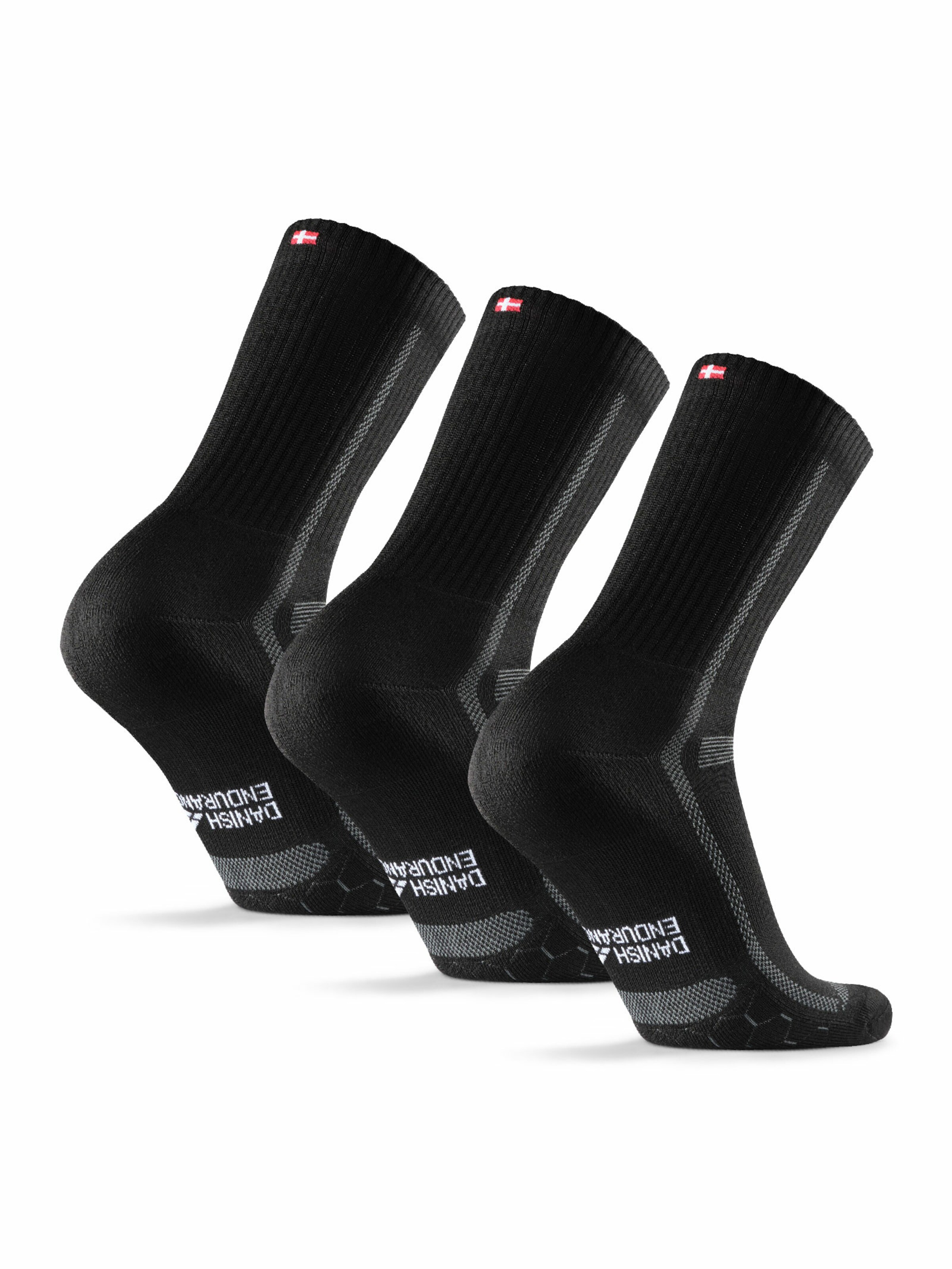 DANISH ENDURANCE Sportssokker i sort