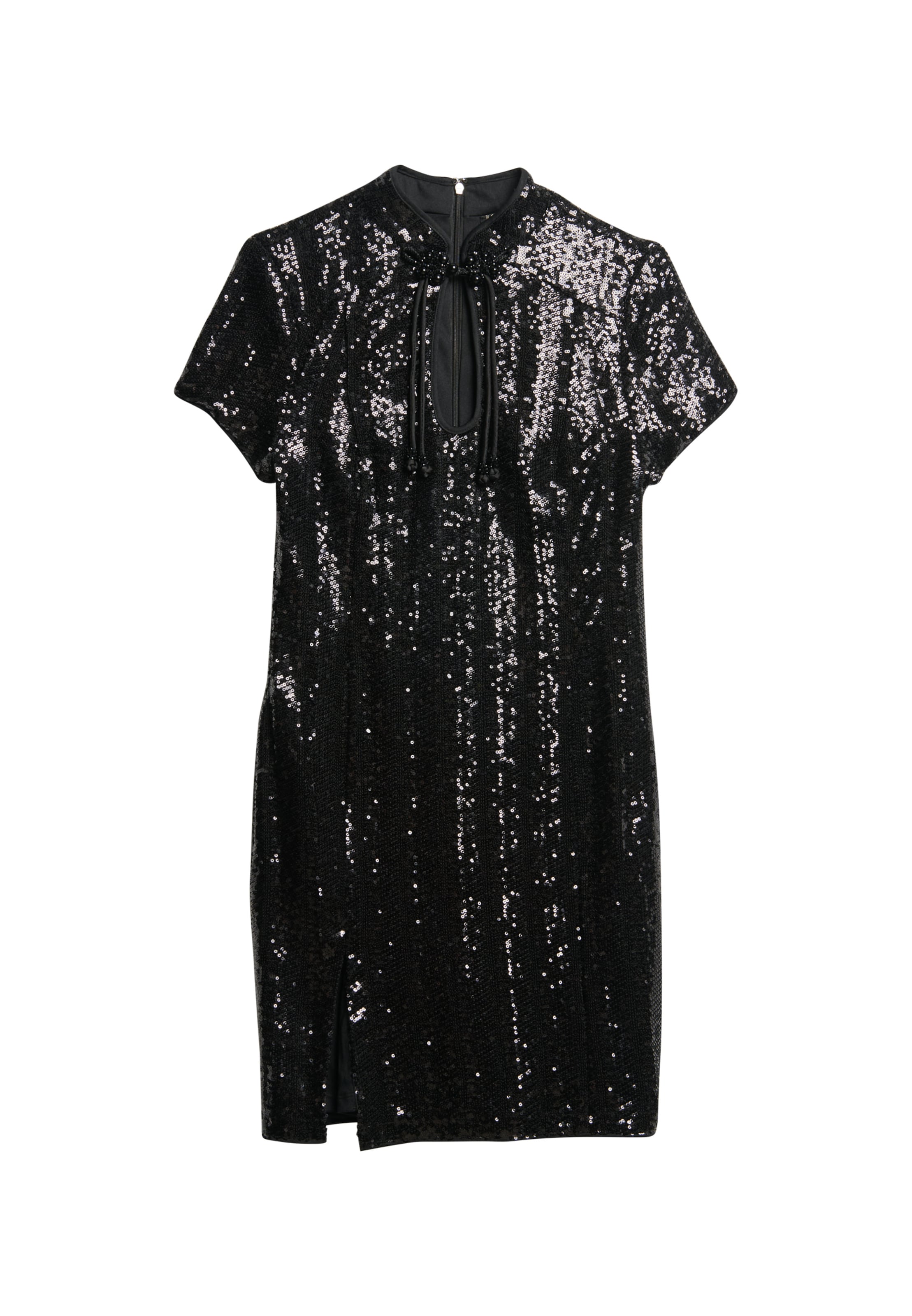 Robe de cocktail Superdry en noir : devant