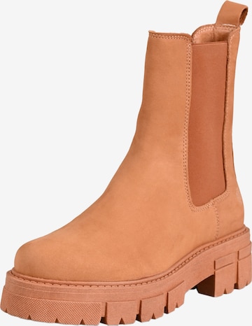 Apple of Eden Chelsea Boots 'Conny' in Braun: predná strana