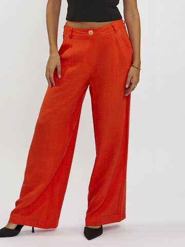 FRESHLIONS Wide leg Pants 'BLESS' in Orange: front