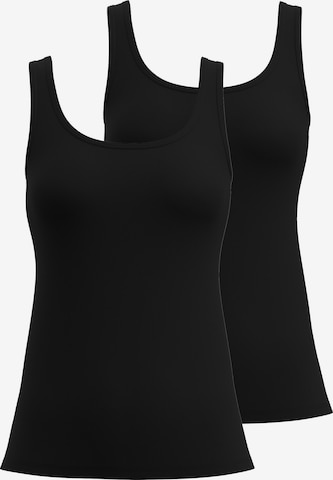 CALIDA - Camiseta térmica en negro: frente