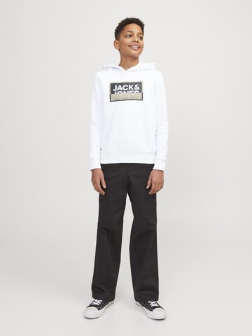 Jack & Jones Junior Μπλούζα φούτερ 'JJLogan' σε λευκό