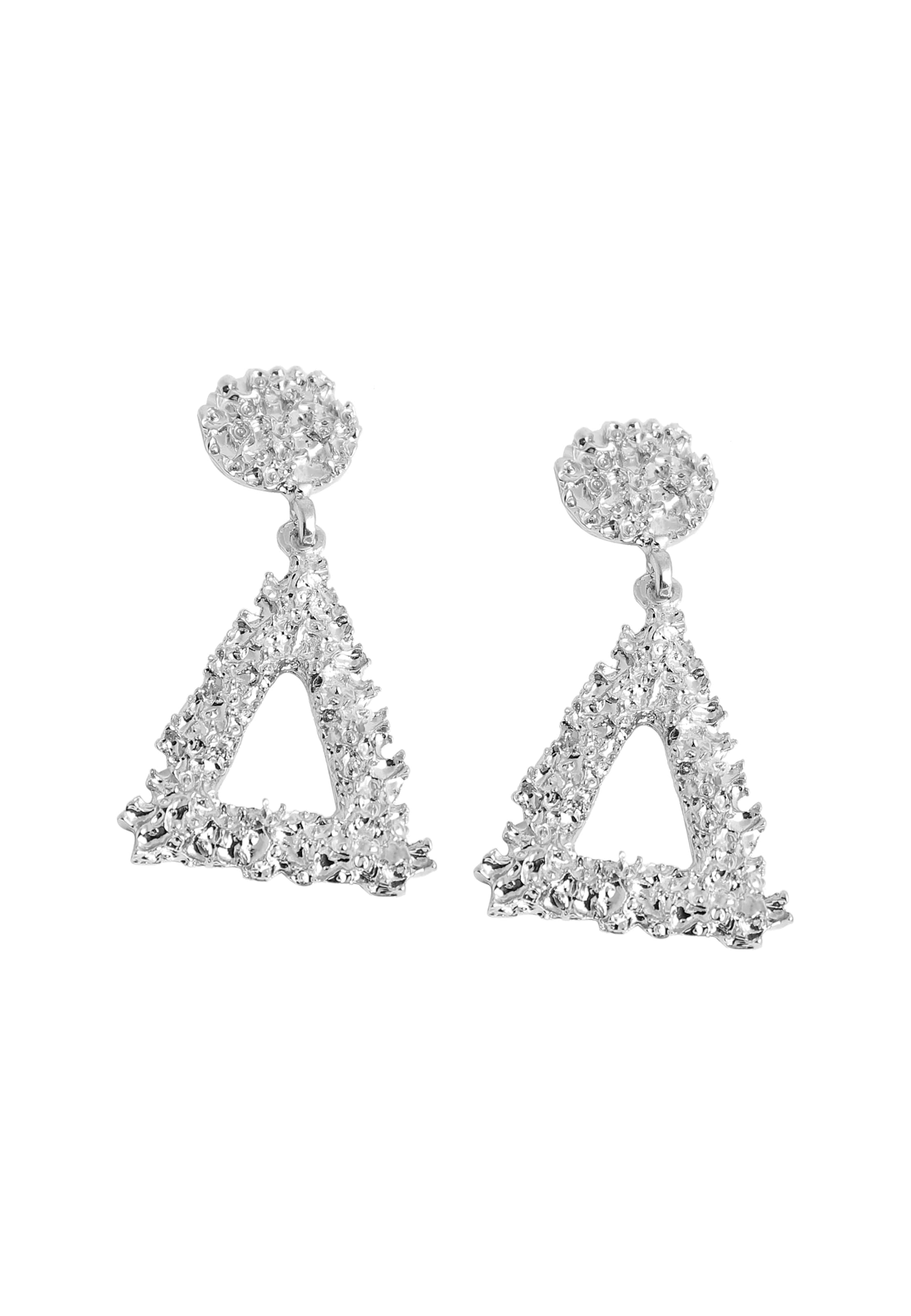 SOHI Øreringe 'Fran' i sølv: forside