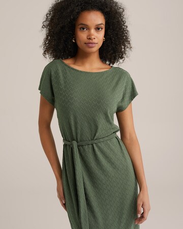 WE Fashion Obleka | zelena barva