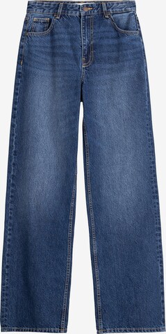 Bershka Zvonové kalhoty Džíny – modrá: přední strana